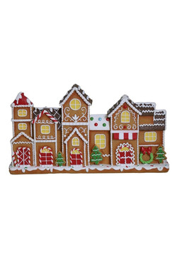 Gingerbread Town A, świąteczny domek z piernika, wym.30.5x16.5x5cm