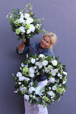 Monolina, komplet nagrobny, wieniec&bukiet 