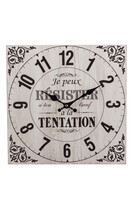 Tentation, kwadratowy zegar ścienny