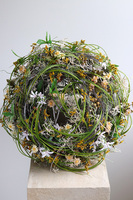 W Gnieździe, wiosenny wianek z gałązek