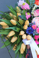 Mother's Day, dekoracja nagrobna w kształcie serca