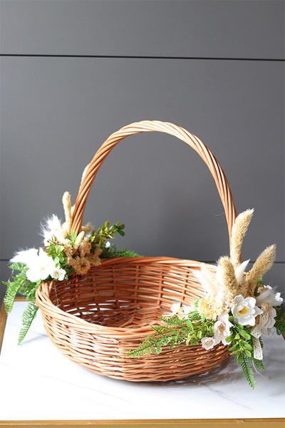 Terefia Netra, dwustronnie dekorowany koszyczek wielkanocny