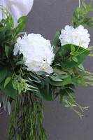 wianek kwiatowy, Subtelle Sibille Hortense Orchid B, na obręczy o śr.50cm