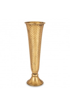 Porto Gold A, efektowny złoty puchar / wazon, wym.46x15x15cm
