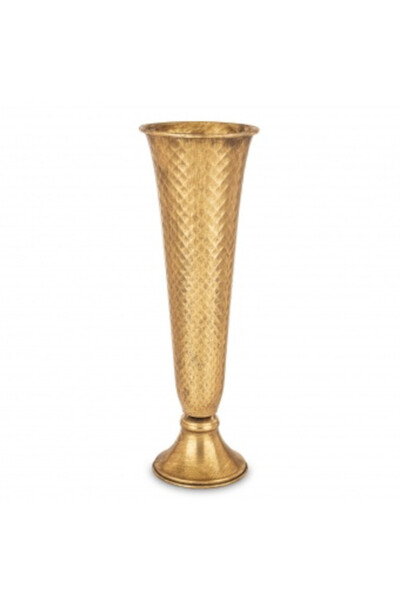 Porto Gold A, efektowny złoty puchar / wazon, wym.46x15x15cm