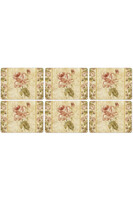 Anitique Rose Linen, podkładki korkowe, średnie