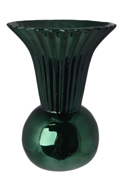 Lilith, ceramiczny wazon, zielony, wym.18x18x25cm