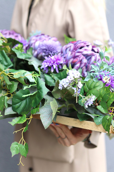 Purple Dreams, komplet dekoracji nagrobnych