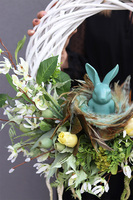 Wielkanoc z Zajączkiem, wielkanocny wianek na drzwi