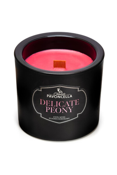 Delicate Peony, sojowo-kokosowa świeca zapachowa w szkle