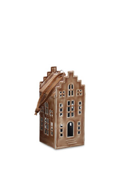 Gakona A, domek zawieszka świąteczna, kpl.4szt, wym.14.5x6x6.5cm