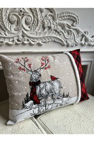Christmas Mood, poszewka dekoracyjna świąteczna, Renifer	