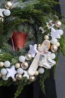 Sporty Zimowe, zimowy wianek w sportowym klimacie, śr.35cm