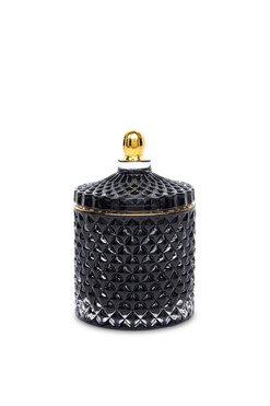 Padwa Black B, dekoracyjny pojemnik amfora, wym.13x8.5cm 