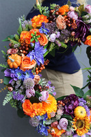 atrakcyjny kwiatowy wianek, Jesienna Harmonia