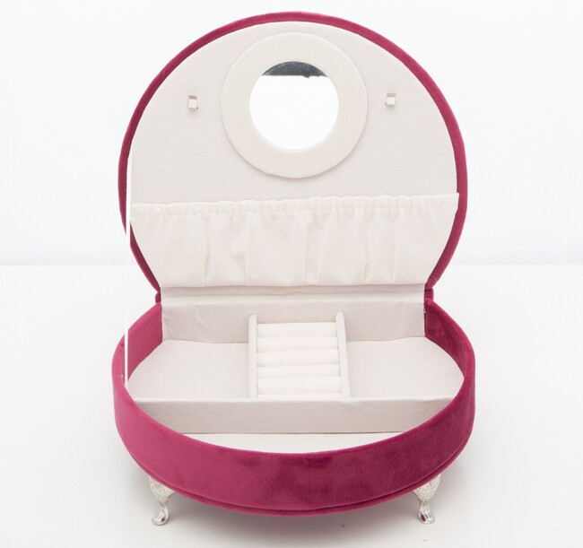 szkatułka / puzderko Florencja Simple Malina, wym.15x19.5x16cm