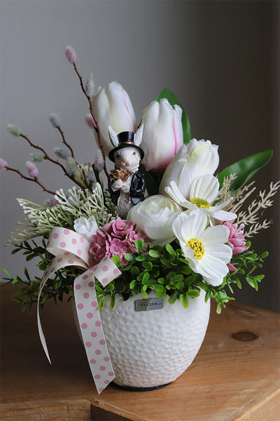 Słodziak, stroik wielkanocny z zajączkiem