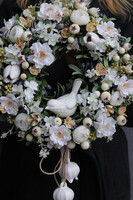 Wśród Jabłoni, wianek dekoracyjny z ptaszkiem