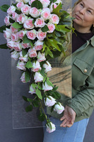 Clear Design Angel Rose, dekoracja nagrobna na płycie, wym.90x35cm 