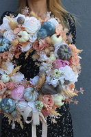 Dyniowy Sen, jesienny wianek z dyniami