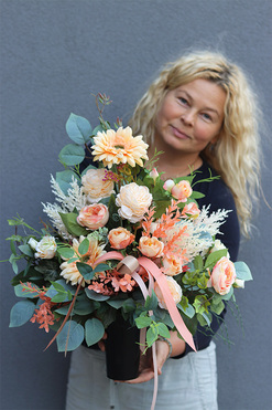 Morelli, komplet dekoracji nagrobnych, kompozycja + bukiet