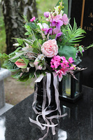 Mokola, różowo-fioletowy bukiet nagrobny