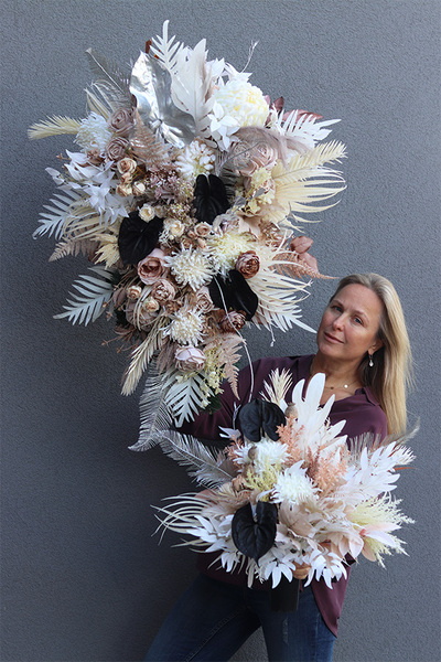 Mortario Glamour Silver, okazała wiązanka nagrobna