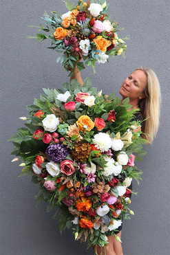 komplet dekoracji nagrobnych, Klementine Autumn, wiązanka+bukiet