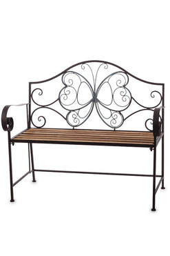 Butterfly Garden, kuta ławka ogrodowa, wym.96x108x53cm