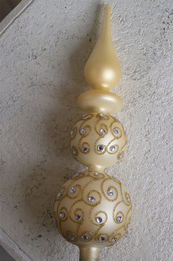 OD RĘKI Gold Estate, szpic na choinkę, wys.32cm