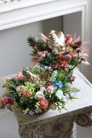 stroik wielkanocny ze złotą kurą, Kukuryku 2