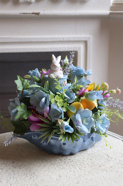 Nadchodzi Wiosna, wielkanocna dekoracja w muszli, wym.20x25cm 