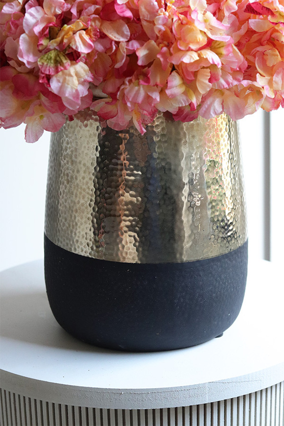 Morella Glamour, kompozycja kwiatowa z różowych hortensji