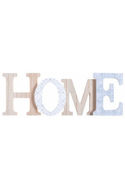 Home E, napis drewniany dekoracyjny, wym.13x37cm