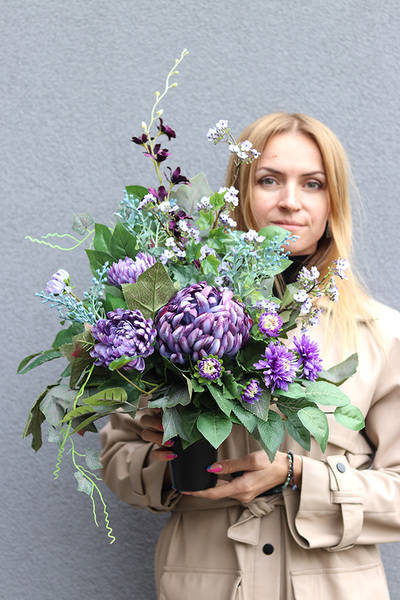 Purple Dreams, komplet dekoracji nagrobnych