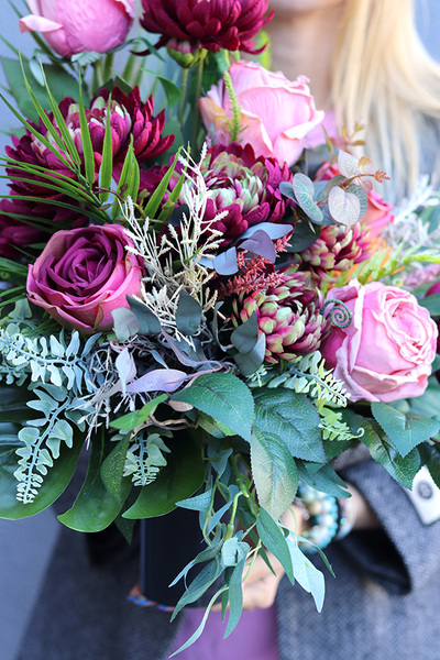 Lucilla, komplet dekoracji nagrobnych, kompozycja + bukiet