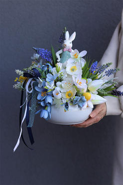 Lovely Time Candy 2, wielkanocna kompozycja w naczyniu, wym.35x38cm 