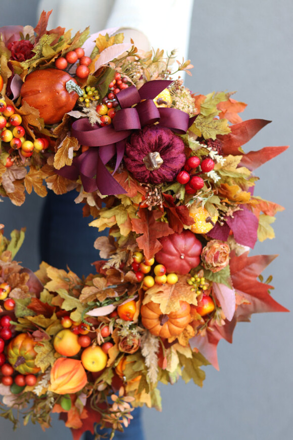 Bravissimo 2, jesienny wianek z pięknymi dodatkami