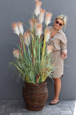 Sawana Basket, sztuczna trawa w koszu z kłosami, wys.176cm