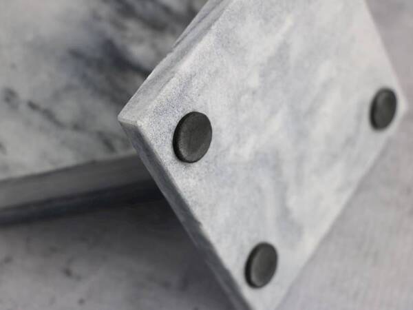 OD RĘKI kamienne podkładki pod kubek, Marble, kpl.4szt
