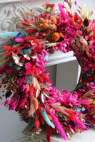 Bollywood, wianek dekoracyjny z suszem