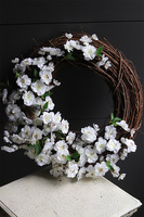 Ptaki na Jabłoni, wiosenny wianek dekoracyjny