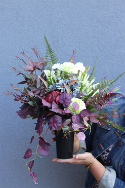 Merie, bukiet nagrobny we wkładzie, dł.40cm