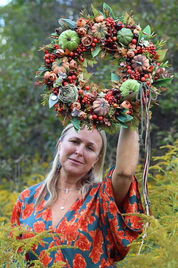 Trelita Autumn, jesienny wianek z owocami