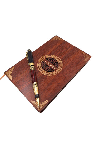 Wood Premium, drewniany notes, zestaw prezentowy