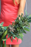 Subtelle Boho Simple, zielony wianek na obręczy