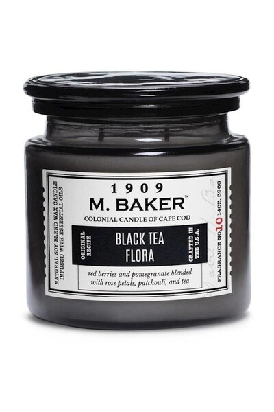 Black Tea Flora, sojowa świeca zapachowa w szkle, M Baker