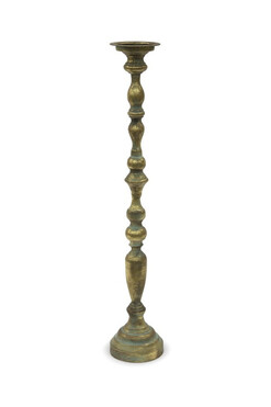 History D, świecznik metalowy patynowany, wys.73cm