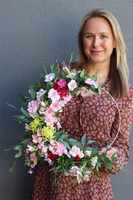 Helise 2 Subtelle, barwny wianek na drzwi na obręczy