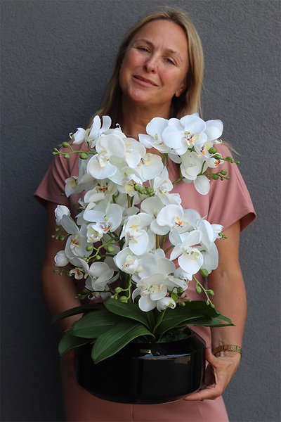 Gaina Black, wysokiej jakości sztuczny storczyk